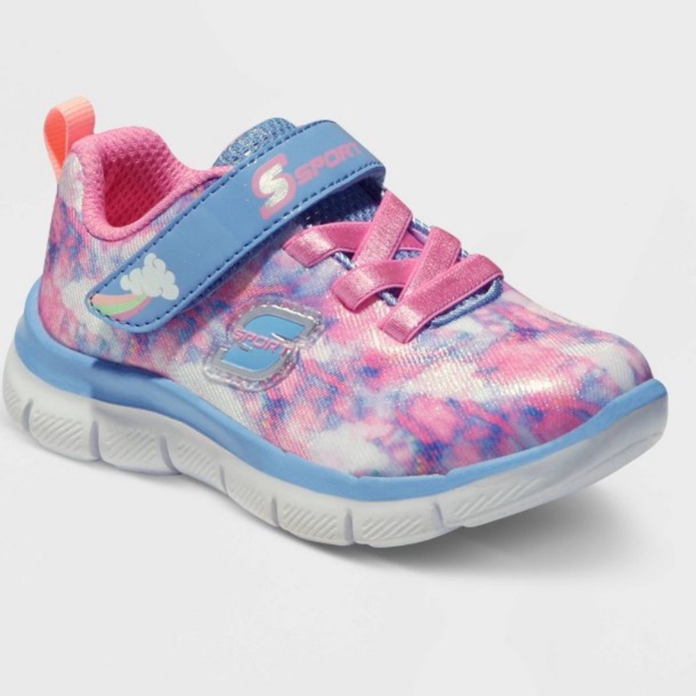 NIB Skechers Toddler Clowdia Cloud Print Performance Sneakers